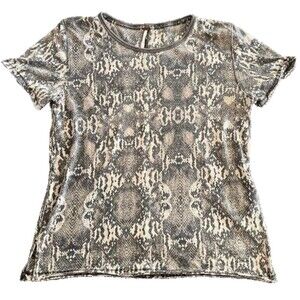 Free People Tee with Small Side Slits M